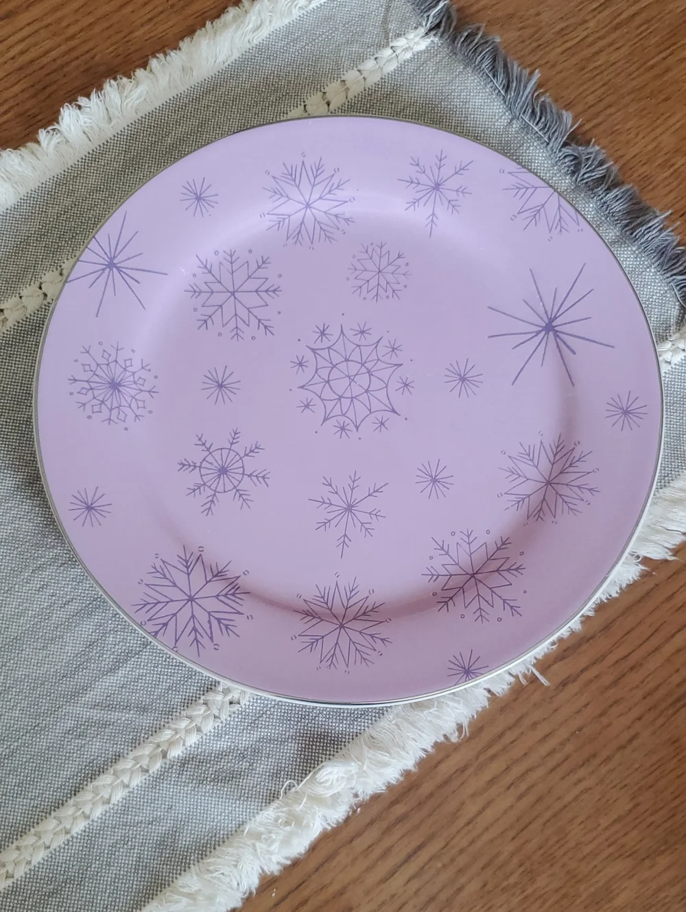Rosanna Purple Snowflake Plate